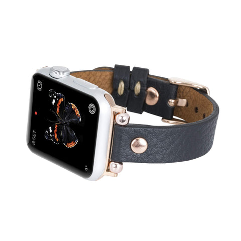 Perugia Leather Slim Band Strap for Apple Watch