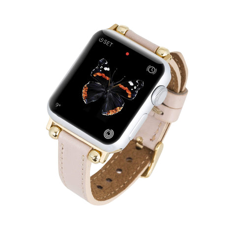 Correa delgada de cuero Foggia para Apple Watch