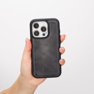 Lucca Snap On Leather Case for iPhone 15 Pro