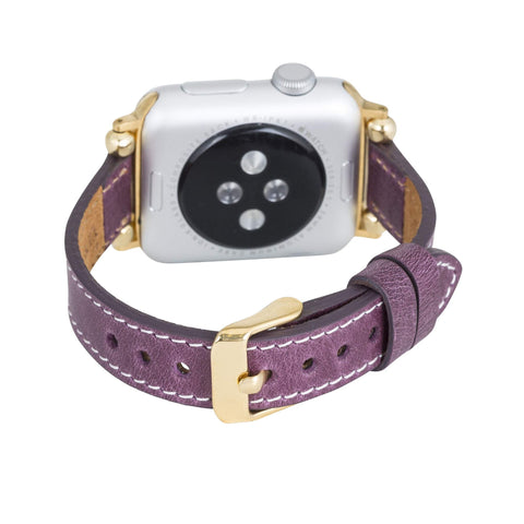 Correa delgada de cuero Foggia para Apple Watch