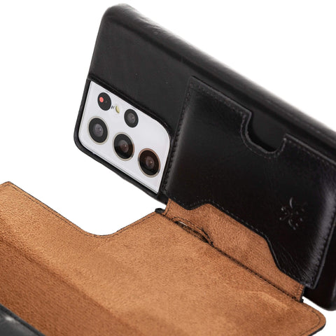 Florence RFID Blocking Leather Wallet Case for Samsung Galaxy S21 Ultra