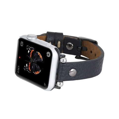 Perugia Leather Slim Band Strap for Apple Watch