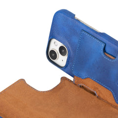 Funda tipo billetera de cuero con bloqueo RFID Florence para iPhone 15