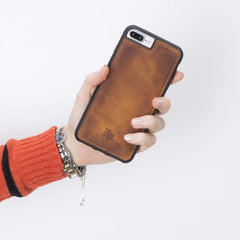 Funda de cuero Lucca Snap On para iPhone 8 Plus