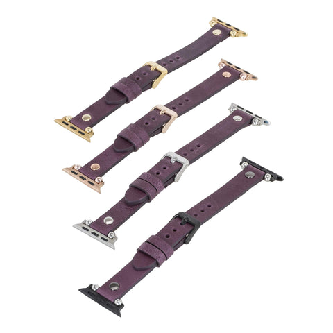 Perugia Leather Slim Band Strap for Apple Watch