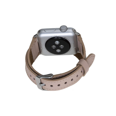 Correa de cuero Serena con doble envoltura para Apple Watch