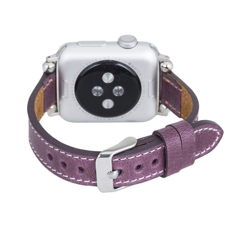 Correa delgada de cuero Foggia para Apple Watch