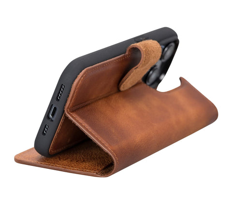 Ravenna RFID Blocking Detachable Leather Wallet Case for iPhone 14 Pro