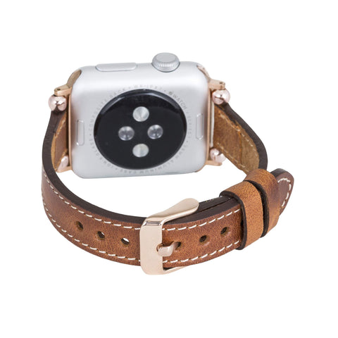 Correa delgada de cuero Foggia para Apple Watch