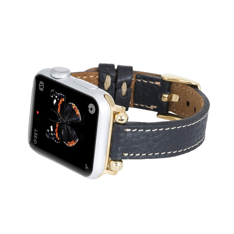 Correa delgada de cuero Foggia para Apple Watch