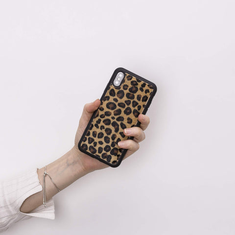Funda de cuero Lucca Snap On para iPhone XS Max