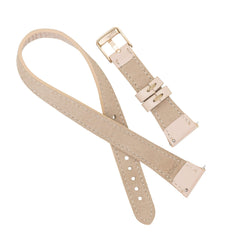 Correa de cuero Serena con doble envoltura para Galaxy Active 2
