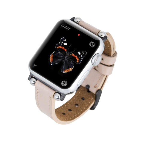 Correa delgada de cuero Foggia para Apple Watch