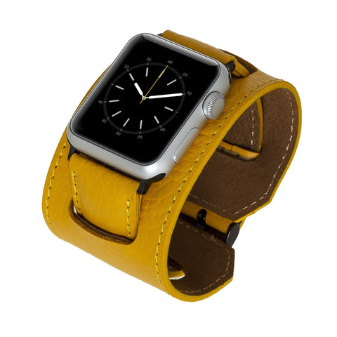 Ancona Leather Cuff Band Strap for Apple Watch