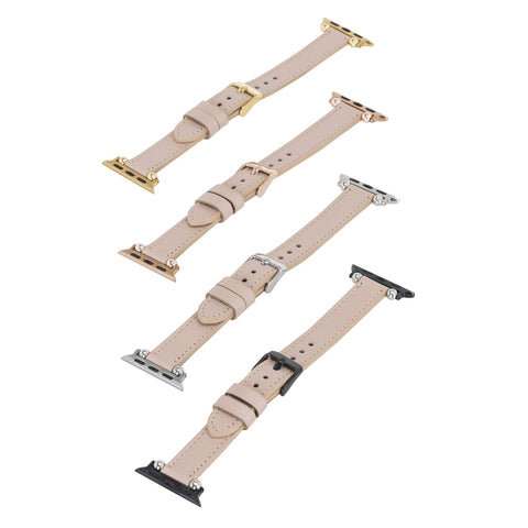 Correa delgada de cuero Foggia para Apple Watch
