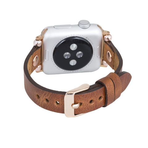 Perugia Leather Slim Band Strap for Apple Watch
