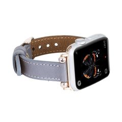 Correa delgada de cuero Foggia para Apple Watch