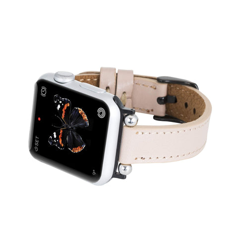 Correa delgada de cuero Foggia para Apple Watch