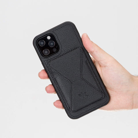 Messa RFID Blocking Leather Case for iPhone 12 Pro Max with a Detachable Wallet