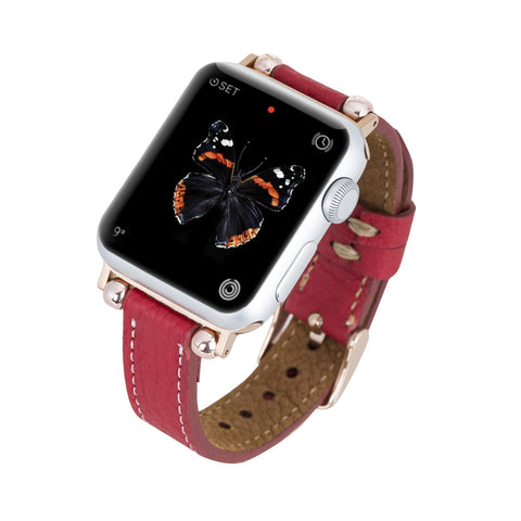 Correa delgada de cuero Foggia para Apple Watch