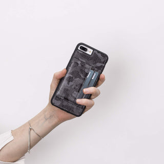 Pisa Snap On Leather Wallet Case with Stand for iPhone 8 Plus