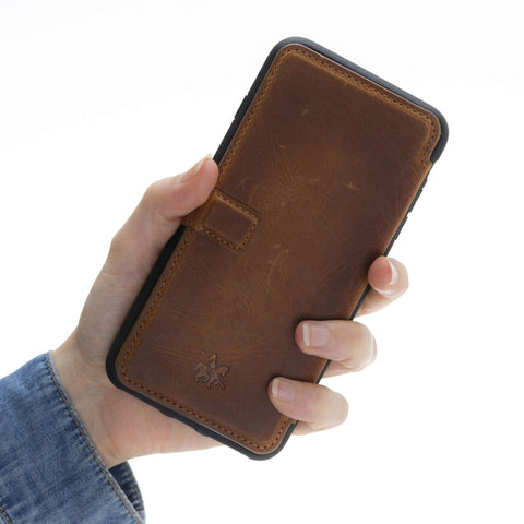 Verona RFID Blocking Leather Slim Wallet Case for iPhone 7 Plus