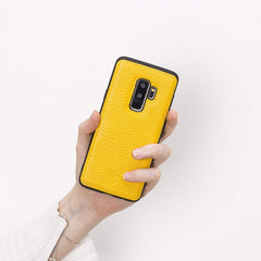 Funda de cuero Lucca Snap On para Samsung Galaxy S9 Plus