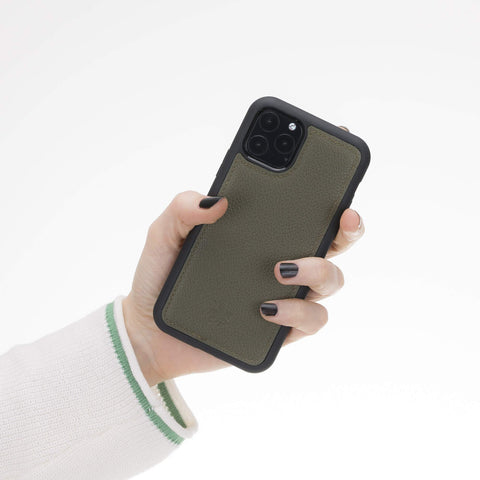 Funda de cuero Lucca Snap On para iPhone 11 Pro