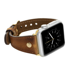 Correa delgada de cuero Sessa para Apple Watch