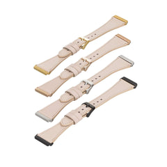 Correa de reloj delgada de cuero Messina para Fitbit Versa
