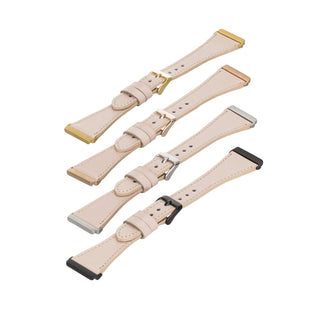 Messina Leather Slim Watch Band for Fitbit Versa