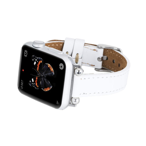 Correa delgada de cuero Foggia para Apple Watch