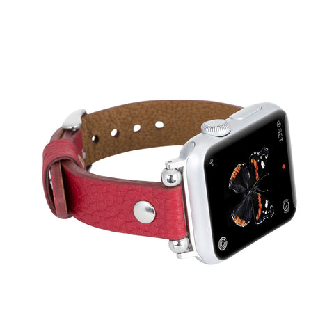 Perugia Leather Slim Band Strap for Apple Watch