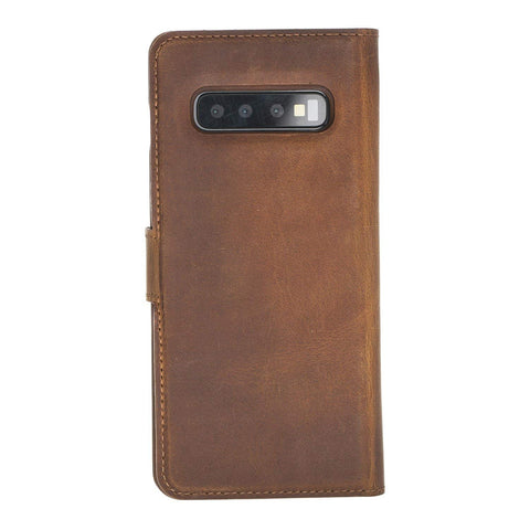 Funda tipo billetera de cuero con bloqueo RFID Florence para Samsung Galaxy S10 Plus