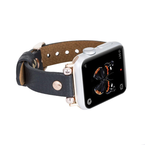 Perugia Leather Slim Band Strap for Apple Watch