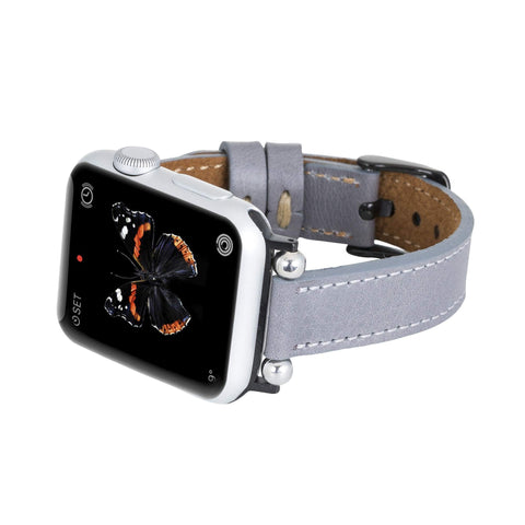 Correa delgada de cuero Foggia para Apple Watch
