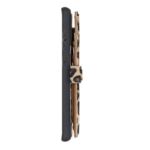 Verona Funda tipo billetera delgada de cuero con bloqueo RFID para Samsung Galaxy S20