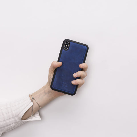 Funda de cuero Lucca Snap On para iPhone XS Max