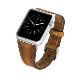 Messina Leather Slim Band Strap for Apple Watch
