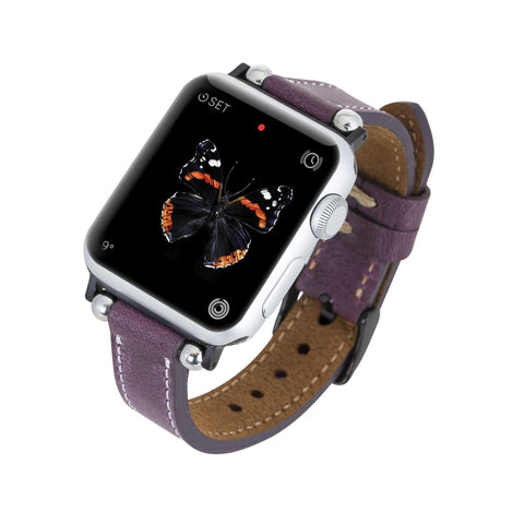 Correa delgada de cuero Foggia para Apple Watch