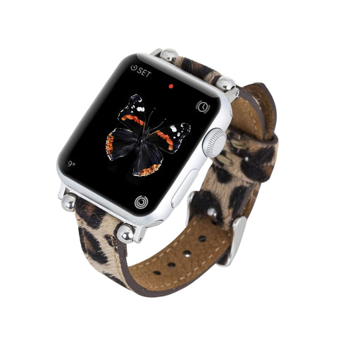 Correa delgada de cuero Foggia para Apple Watch