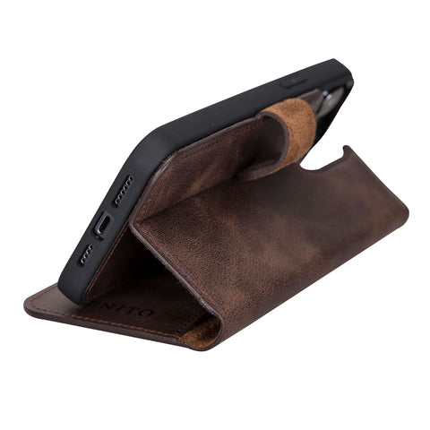 Ravenna RFID Blocking Detachable Leather Wallet Case for iPhone 13 Pro Max