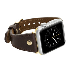 Correa delgada de cuero Sessa para Apple Watch