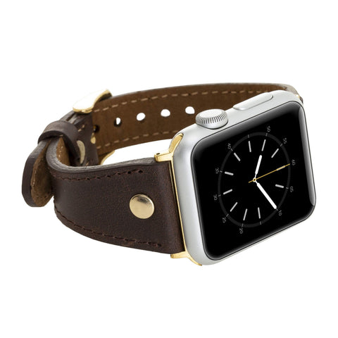 Sessa Leather Slim Band Strap for Apple Watch