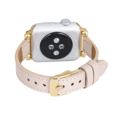 Correa delgada de cuero Foggia para Apple Watch