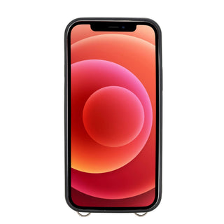 Fermo Funda de cuero para teléfono con billetera cruzada para iPhone 12 Pro Max