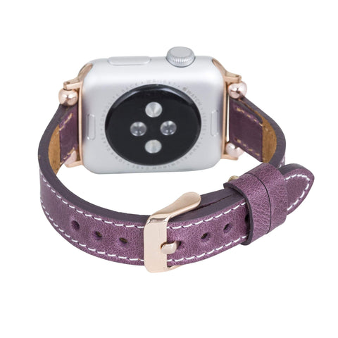 Correa delgada de cuero Foggia para Apple Watch