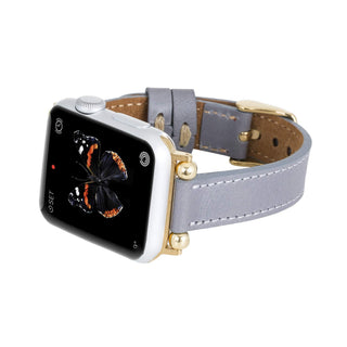 Foggia Leather Slim Band Strap for Apple Watch