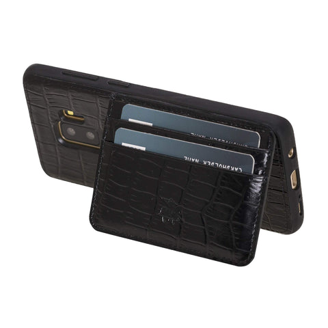 Pisa Snap On Leather Wallet Case with Stand for Samsung Galaxy S9 Plus