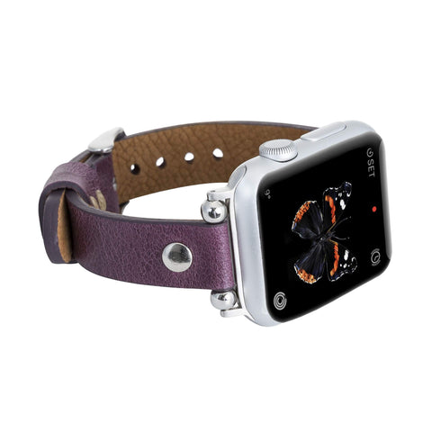 Perugia Leather Slim Band Strap for Apple Watch